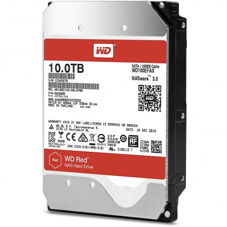 10TB WD Red SATA6 256MB 5400Rpm WD100EFAX