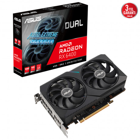 ASUS DUAL-RX6400-4G 4GB GDDR6 HDMI DP 64Bit