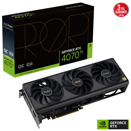  ASUS PROART-RTX4070TI-O12G GAMING 12GB GDDR6X 192Bit