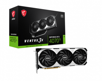 MSI GEFORCE RTX 4070 TI VENTUS 3X E1 12G OC 12GB GDDR6X HDMI DP 192BİT